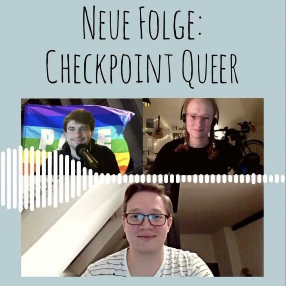 Der Checkpoint zu Gast in einem Podcast